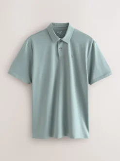 Next - Ajustement régulier - Polo en jersey Manches courtes 5 Pack Noir/écru/bleu/vert/rose New