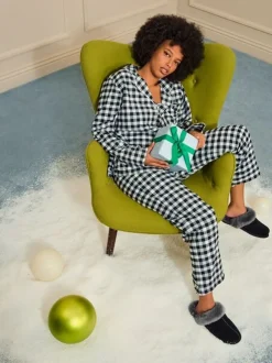 UGG Noir/Gris - Chaussons Scuffette All