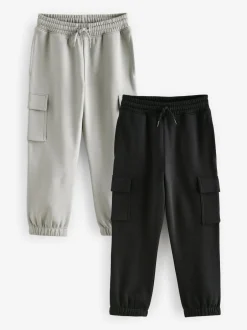Next Noir/Gris - Lot de 2 joggings cargo (3-16ans)