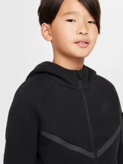 Nike - Sweat à capuche zippé Tech Fleece Noir/Gris New