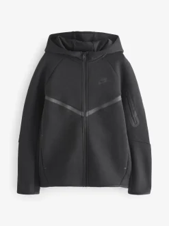 Nike - Sweat à capuche zippé Tech Fleece Noir/Gris New