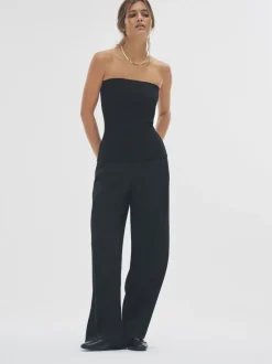 The Set Noir/Gris - lot de 2 pantalons plissés amples Online