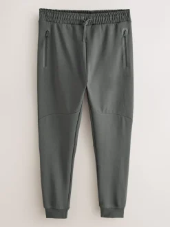 Next Noir/gris ardoise - Lot de 2 pantalons de jogging Interlock doux au toucher à chevilles Sale