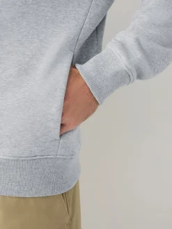 Next Noir/gris chiné - Lot de 2 sweats à capuche zippés en jersey épais coton riche