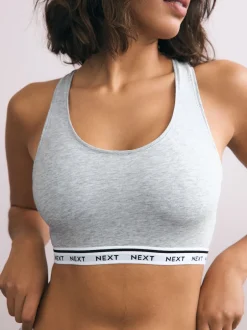 Next Noir/Gris chiné/Blanc - Hauts Raccourcis Ultimate Comfort Clearance