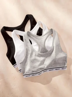 Next Noir/Gris chiné/Blanc - Hauts Raccourcis Ultimate Comfort Clearance