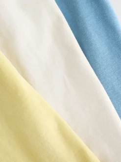 Next - Pyjama court 3 Pack (3-16ans) noir/gris/jaune New