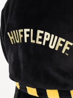 Vanilla Underground Noir/Jaune Hufflepuff - Peignoir Harry Potter à capuche Outlet