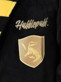Vanilla Underground Noir/Jaune Hufflepuff - Peignoir Harry Potter à capuche Outlet