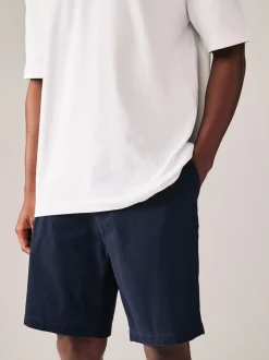 Next Noir/Marine - - Short chino extensible 2 Pack Ajustement droit Discount