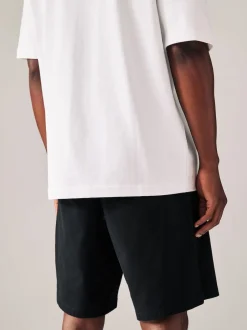 Next Noir/Marine - - Short chino extensible 2 Pack Ajustement droit Discount