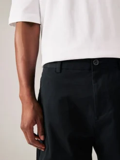 Next Noir/Marine - - Short chino extensible 2 Pack Ajustement droit Discount