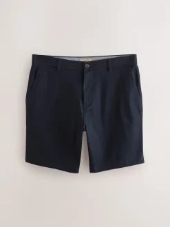 Next Noir/Marine - - Short chino extensible 2 Pack Ajustement droit Discount