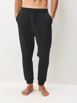 Next Noir/Marine - Ourlets resserrés - Lot de 2 pantalons de jogging ouverts Loopback Soft Touch Hot