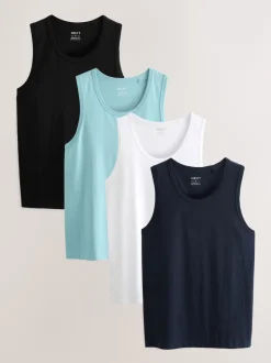 Next Noir/Marine/Blanc/Bleu - 100Gilets en coton % 4 Lot Best