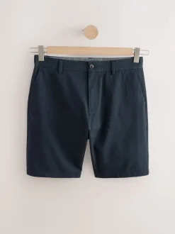 Next Noir/Marine/Charbon - Ajustement droit - Short chino extensible 3 Pack Outlet