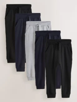 Next - Lot de 5 joggings (3mois-7ans) Noir/Marine/Gris Sale