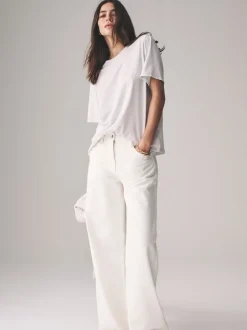 The Set Noir/marron/taupe/rose/rose clair/Cream/blanc - lot de 7 t-shirts essentiels Online