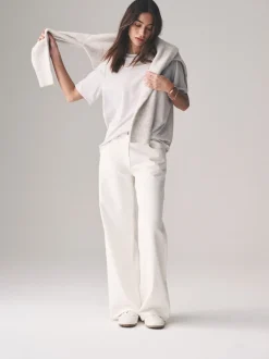 The Set Noir/marron/taupe/rose/rose clair/Cream/blanc - lot de 7 t-shirts essentiels Online