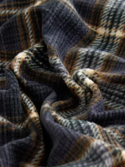 Next Noir/Neutre Carreaux - Bas de pyjama Motionflex douillet à poignets Sale