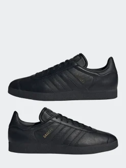 adidas originals - Gazelle Trainers Noir/Noir Discount