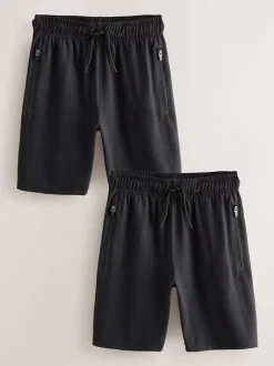 Next Noir/Noir - Short de sport léger 2 Pack (3-17ans) New