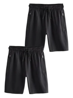 Next Noir/Noir - Short de sport léger 2 Pack (3-17ans) New