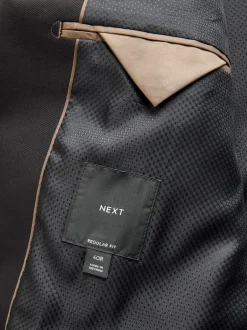 Next Noir/Or - Ajustement régulier - Blazer en velours à motifs Sale