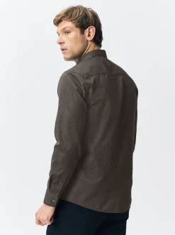 Next - Chemise de soirée élégante à manches longues Noir/Or Discount