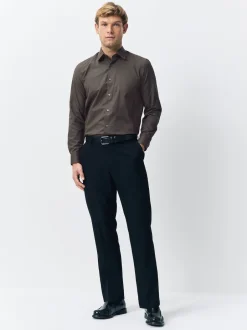 Next - Chemise de soirée élégante à manches longues Noir/Or Discount
