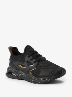 Next Noir/Or - Entraîneurs en dentelle élastique