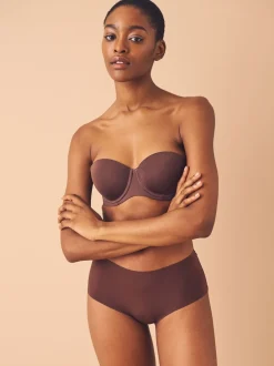 Next Noir/praline nude/chocolat nude - Lot 3 culottes invisibles et confortables Mi-long Sale