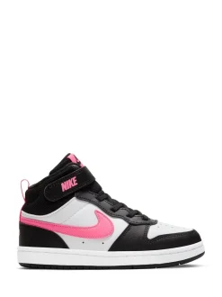 Nike - Junior Court Borough Mid Trainers Noir/Rose Discount