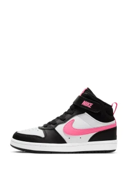 Nike - Junior Court Borough Mid Trainers Noir/Rose Discount
