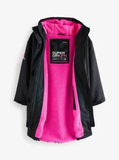 Superdry Noir/Rose - Peignoir Outlet