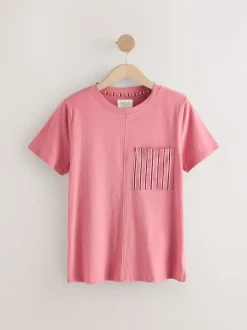 Next Noir/Rose Rayure - Ensemble de 2 pyjamas shorts Outlet