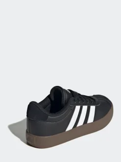 adidas Noir/Tan - Vl Cour 3.0 Baskets enfant en daim à lacets Best