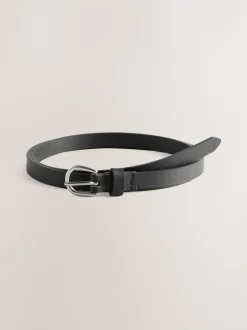 Next Noir/Tan - Lot de ceintures skinny en PU 2 Clearance