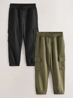 Next Noir/Vert - Lot de 2 joggings cargo (3-16ans)