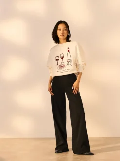 Next Noir/vert sauge - Lot de 2 pantalons jambes larges en denim jersey Clearance