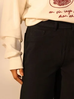 Next Noir/vert sauge - Lot de 2 pantalons jambes larges en denim jersey Clearance