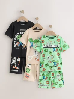 Next Noir/vert/pierre - Pyjama court Minecraft 100% coton 3 (3-16ans) Best