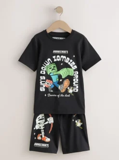 Next Noir/vert/pierre - Pyjama court Minecraft 100% coton 3 (3-16ans) Best