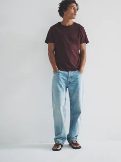 The Set Noir/vert/rouge/blanc - lot de 7 t-shirts en coton à manches courtes Outlet