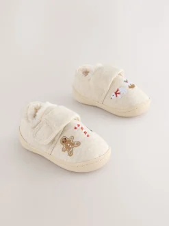 Next Noël neutre - Chaussons Cupsole doublés chauds Sale