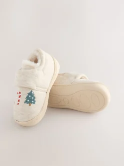 Next Noël neutre - Chaussons Cupsole doublés chauds Sale