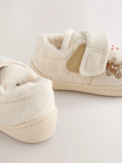 Next Noël neutre - Chaussons Cupsole doublés chauds Sale