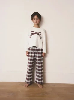 Next Nœud à carreaux rouge/vert - Pyjama bas tissé de Noël (2-16ans)