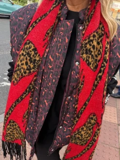 Never Fully Dressed Nœud Animal rouge - Écharpe couverture Best