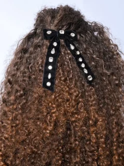 Bibi Bijoux Nœud Glitzy noir Sale